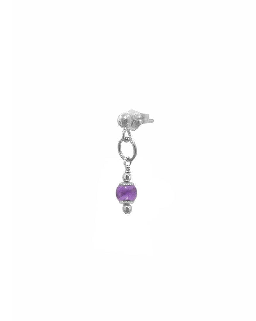 Aisha amethyst Single Stud