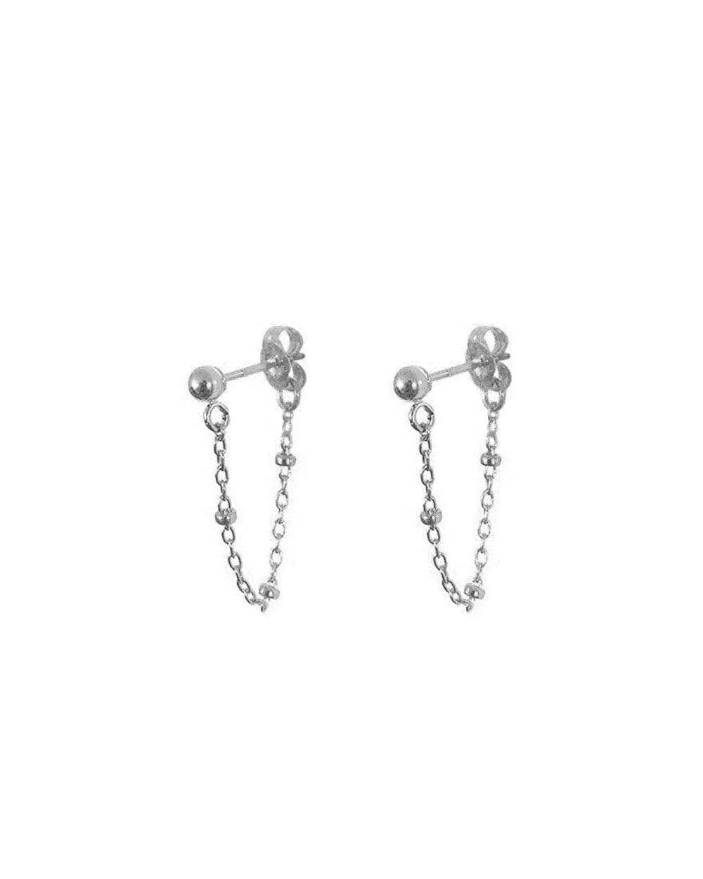 Audrey Chained Ball Stud Earrings