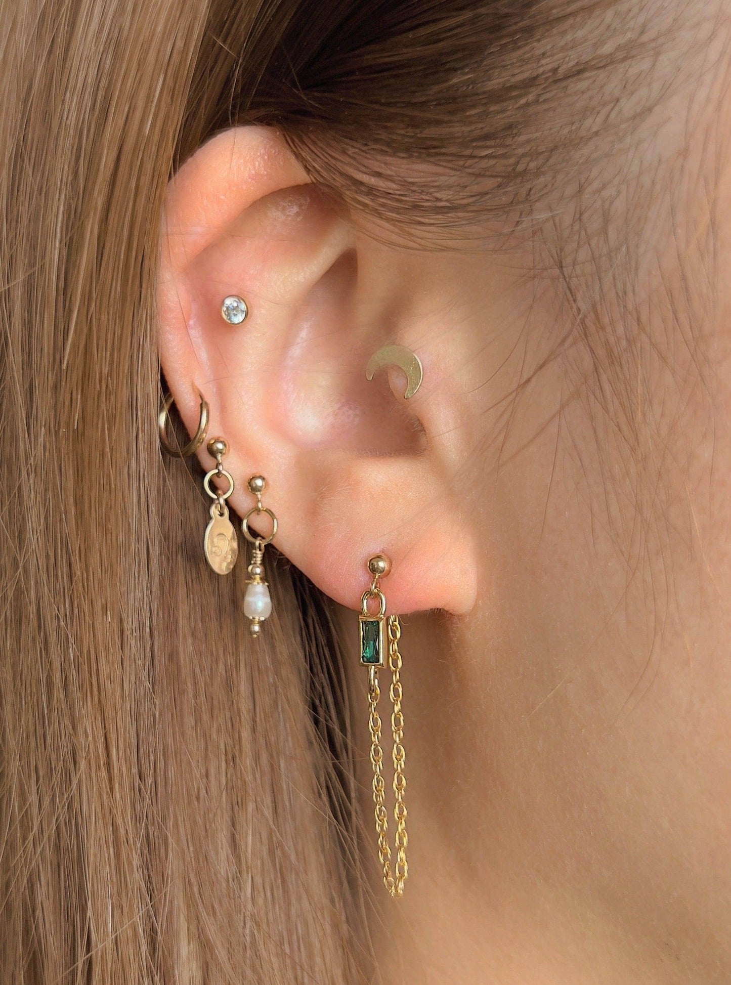 Tiny Oriana Stud Earrings