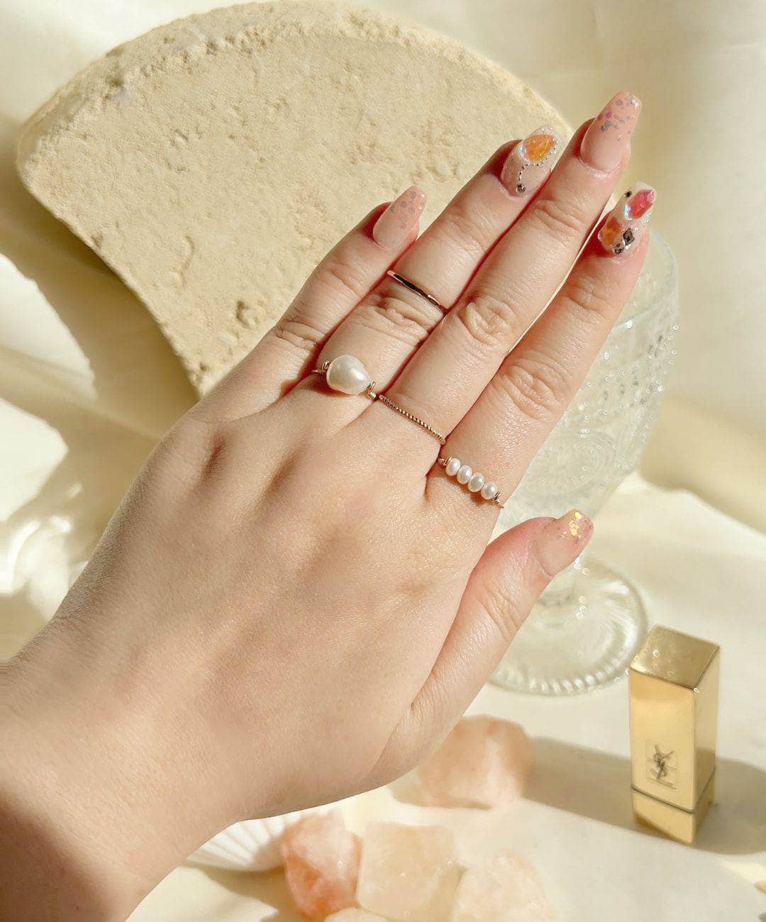 Donna Hammered Stacking Ring