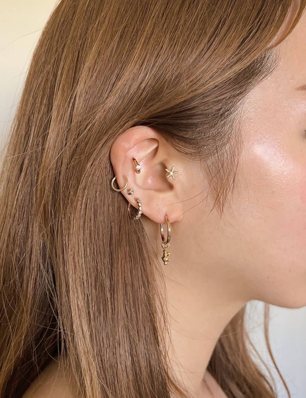 Ariel Starfish Stud Earrings