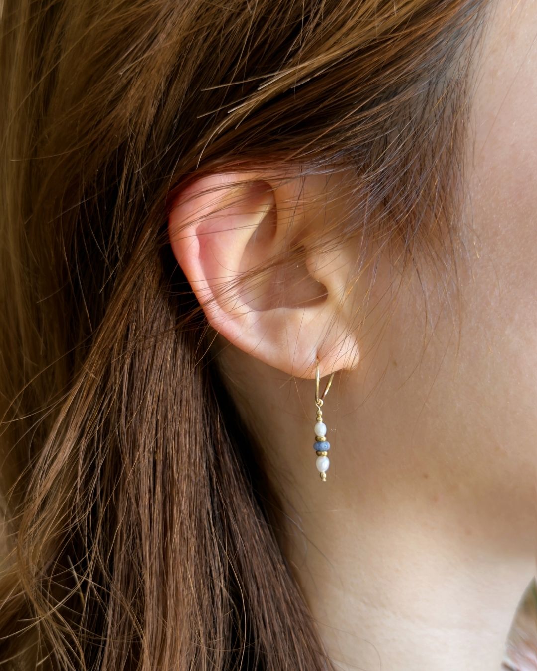 Aurevia Blue Mini hoops THE OHZO BY J