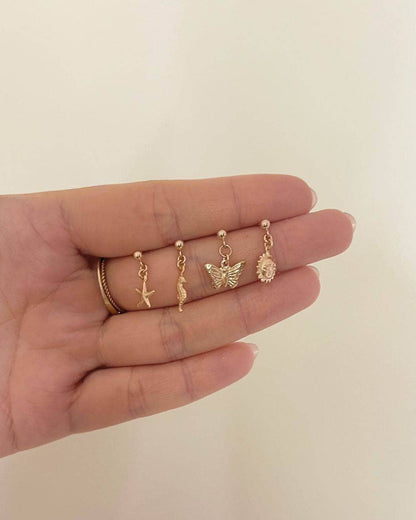 Ariel Starfish Single Ball Stud