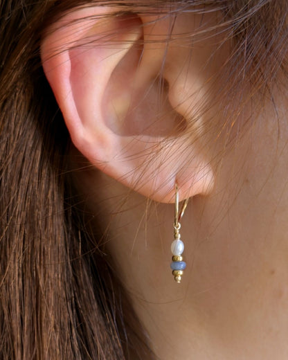 Miralis Blue Mini Hoops THE OHZO BY J