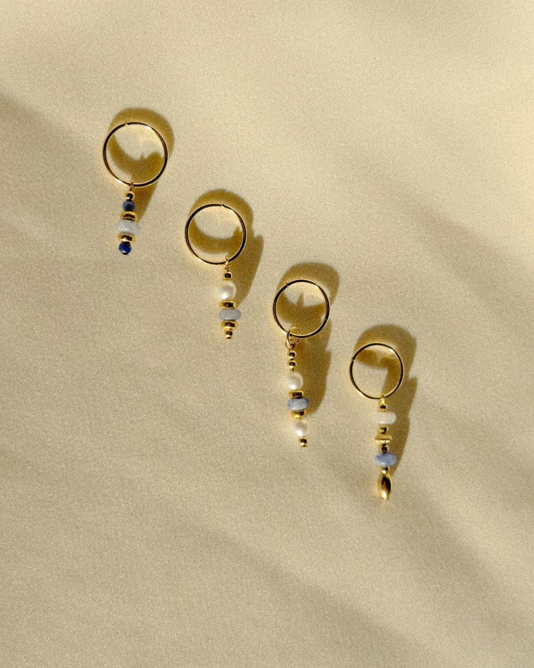 Miralis Blue Mini Hoops THE OHZO BY J