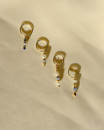 Miralis Blue Mini Hoops THE OHZO BY J