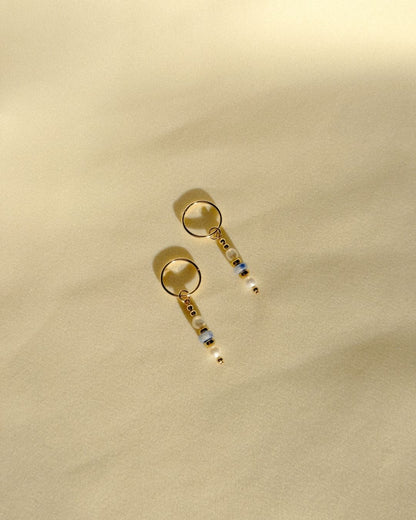 Aurevia Blue Mini hoops THE OHZO BY J