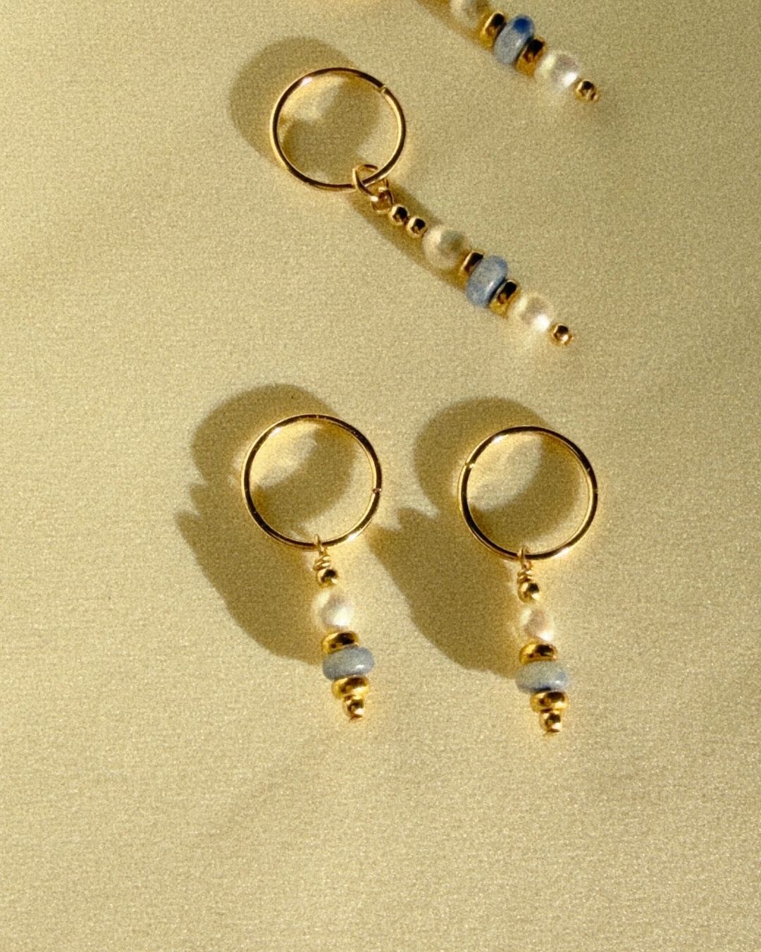 Miralis Blue Mini Hoops THE OHZO BY J