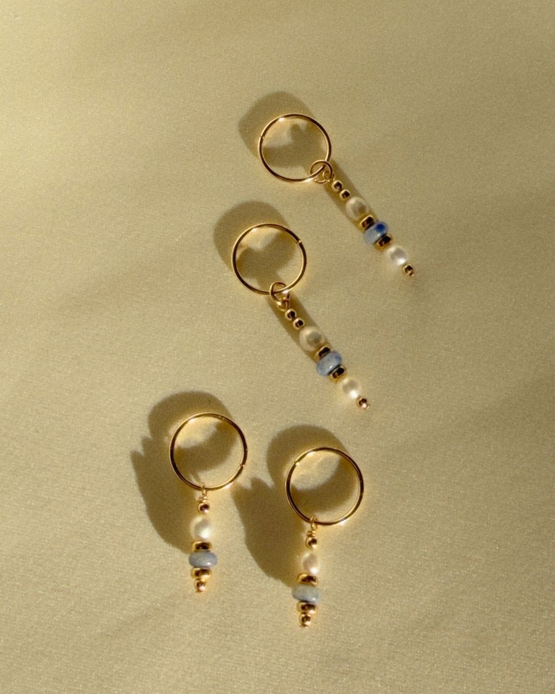 Miralis Blue Mini Hoops THE OHZO BY J