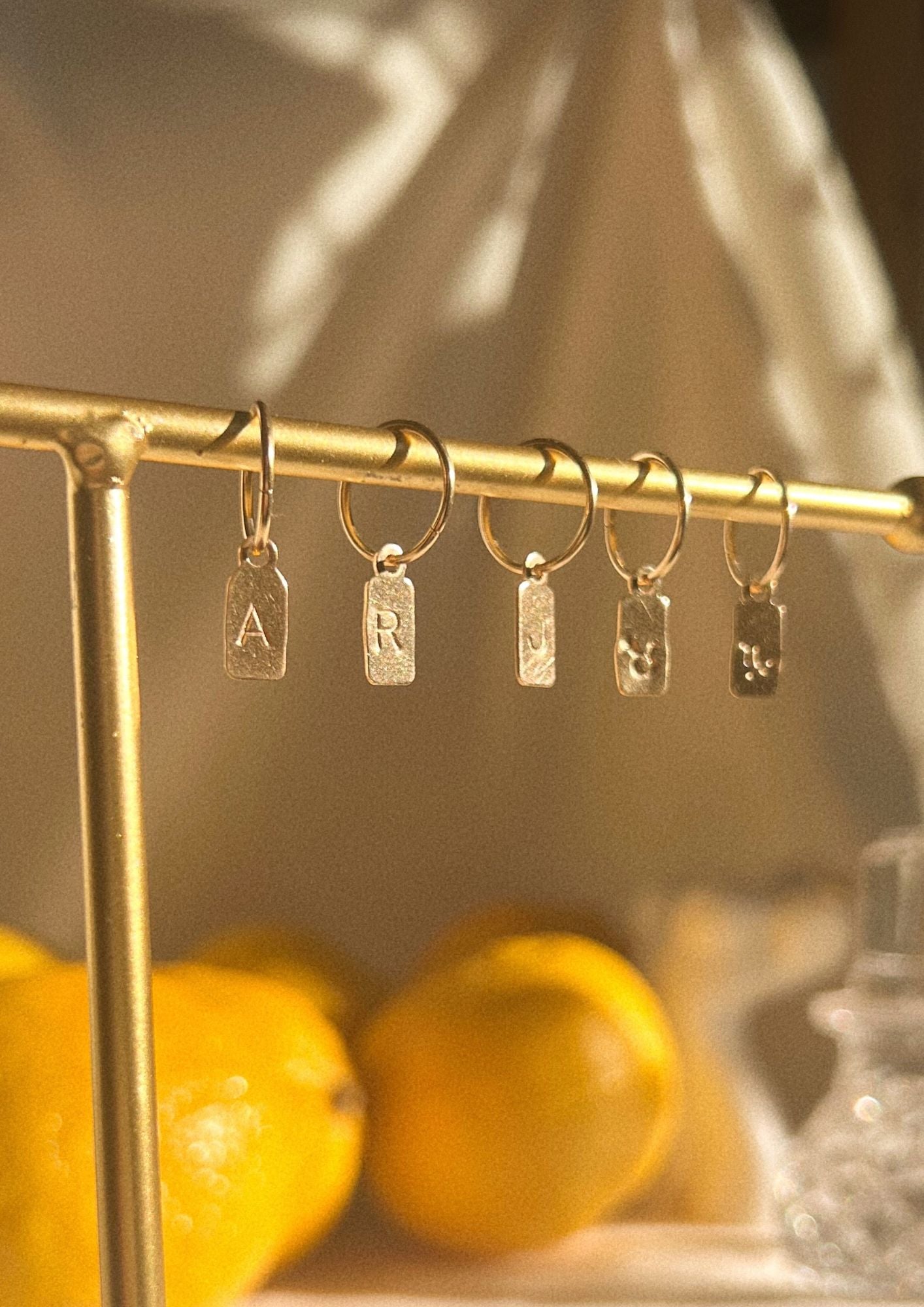 Ivy Initial Mini Hoops