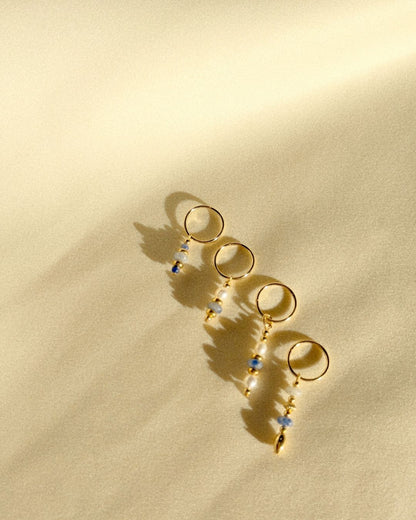 Aurevia Blue Mini hoops THE OHZO BY J