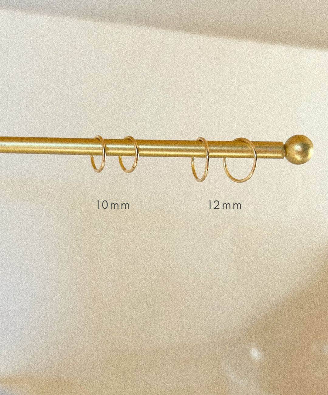 Tara 10mm Sleeper Hoop Earrings