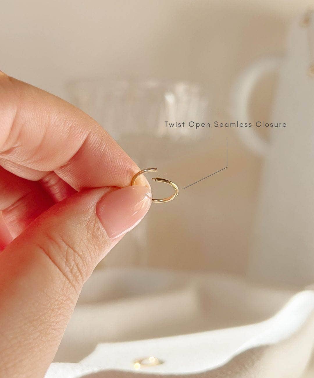 Tara 10mm Sleeper Hoop Earrings