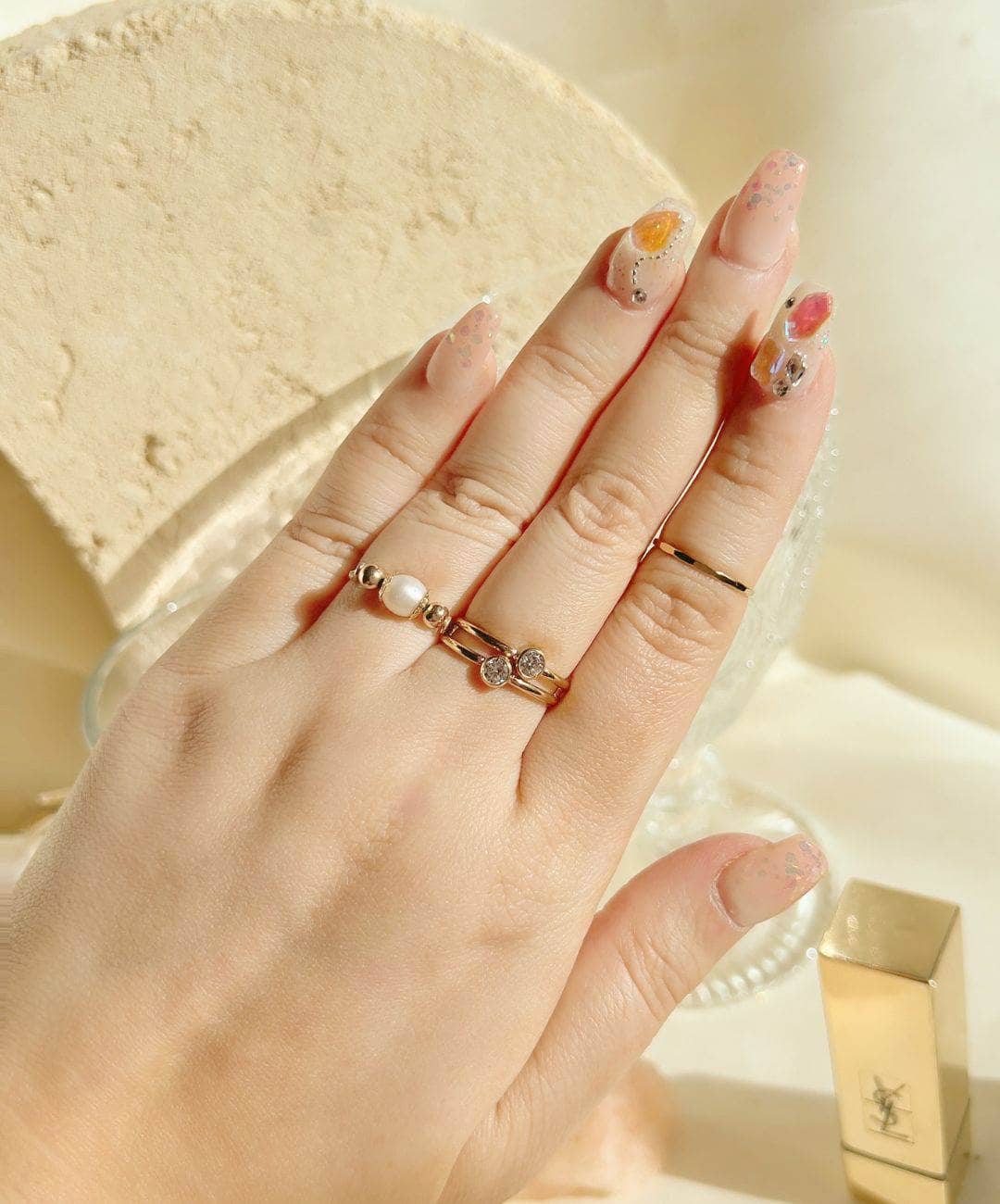 Donna Hammered Stacking Ring