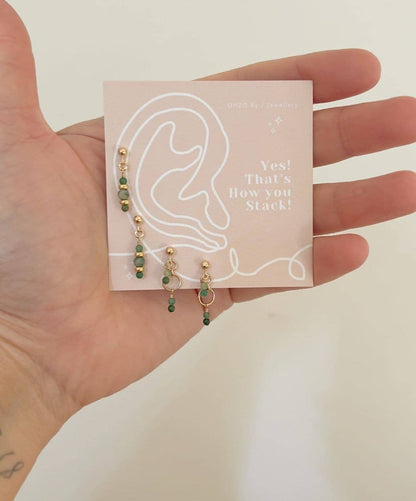 Kimberly Green Stud earrings