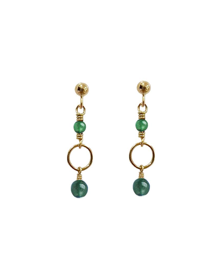 Beatrice Green Earrings