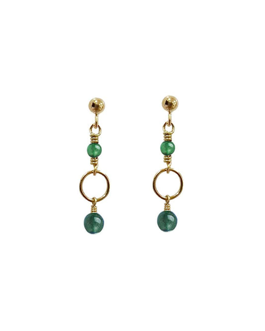 Beatrice Green Earrings