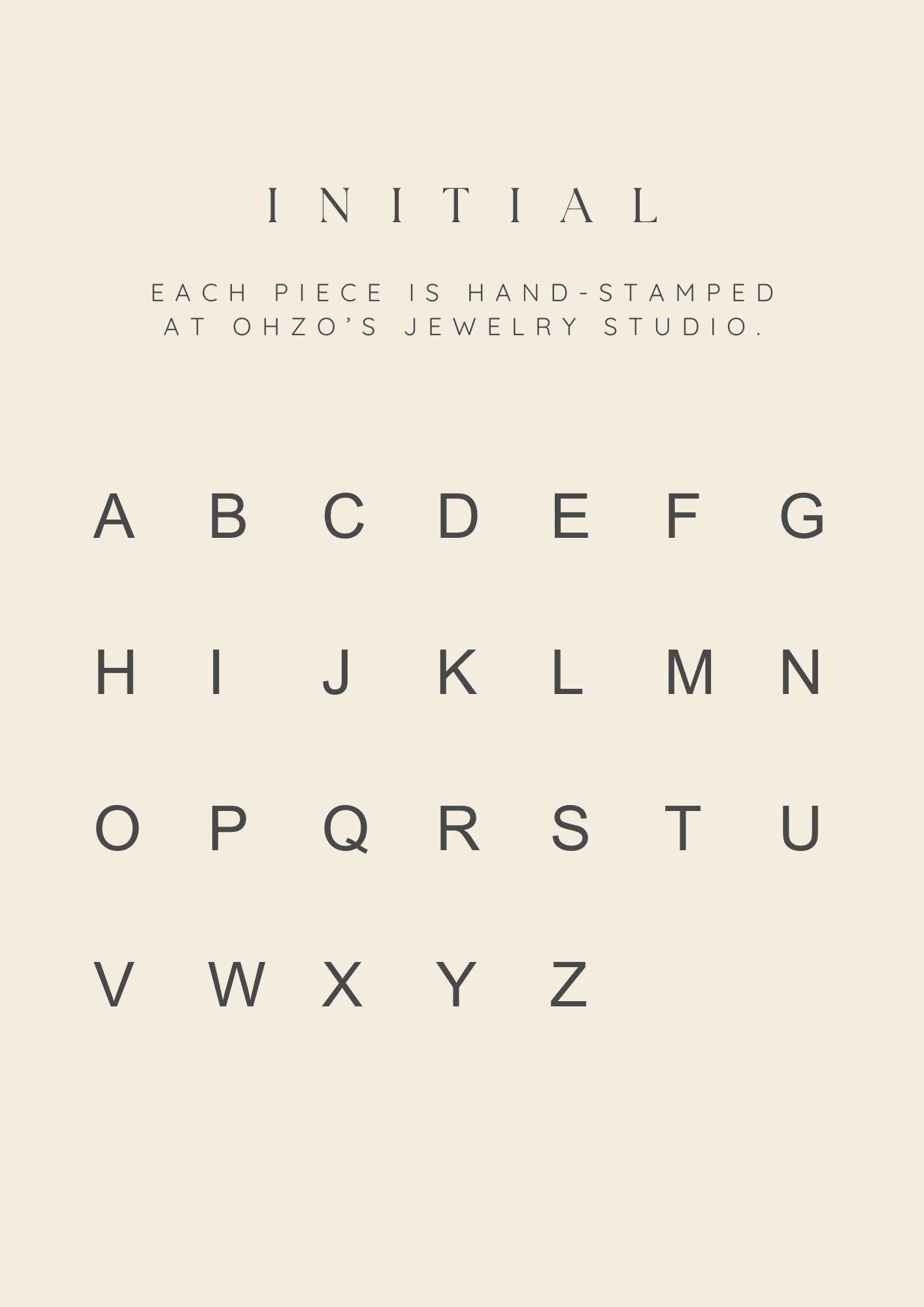 Ivy Initial Ball Stud Earrings