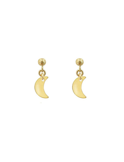 Moon Ball Stud Earrings