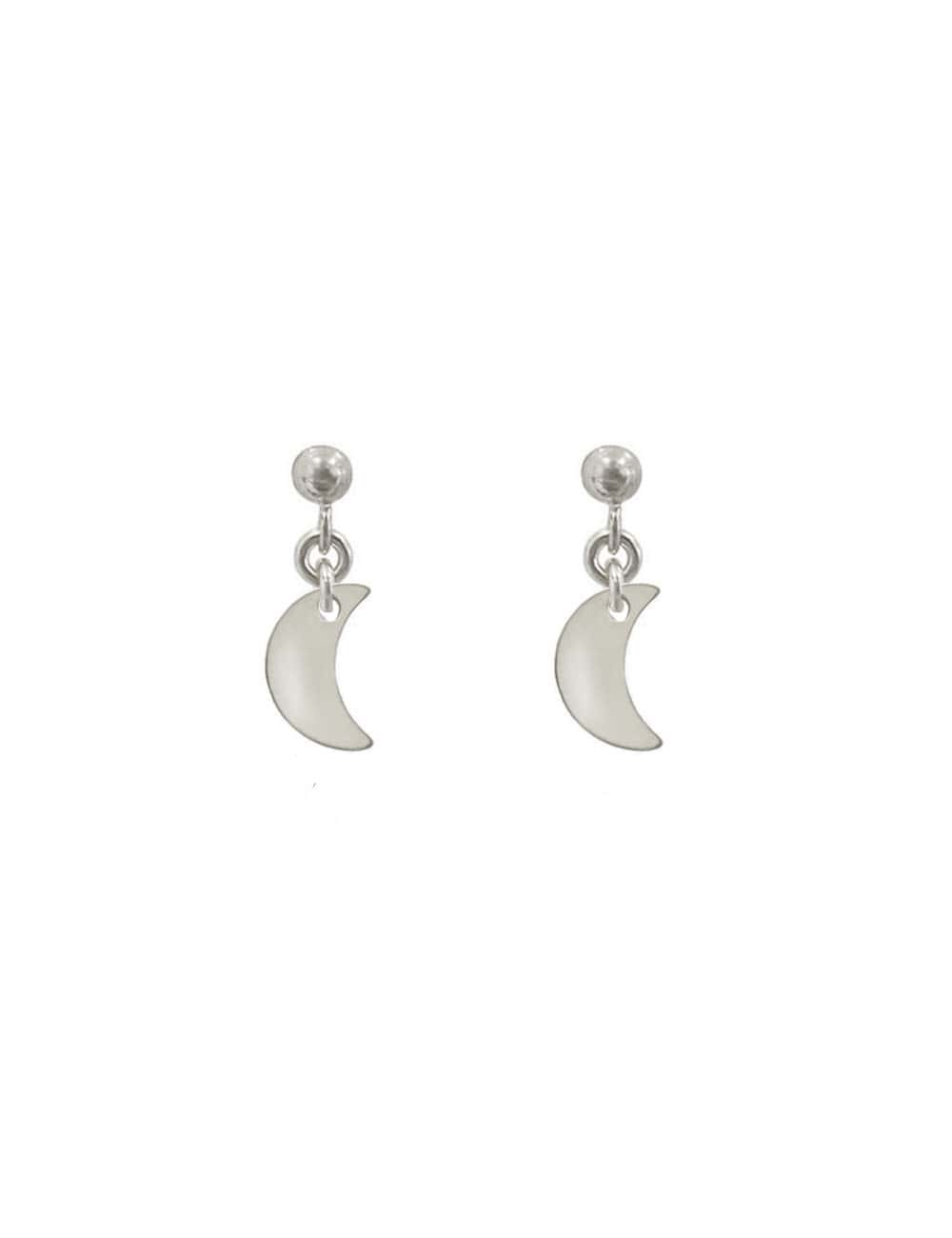 Moon Ball Stud Earrings