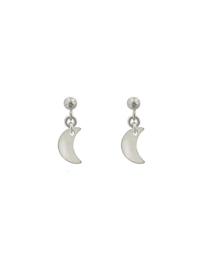 Moon Ball Stud Earrings