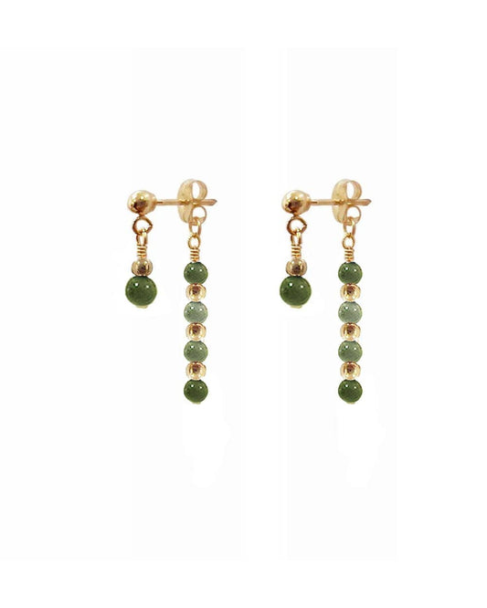 Heba Green Earrings