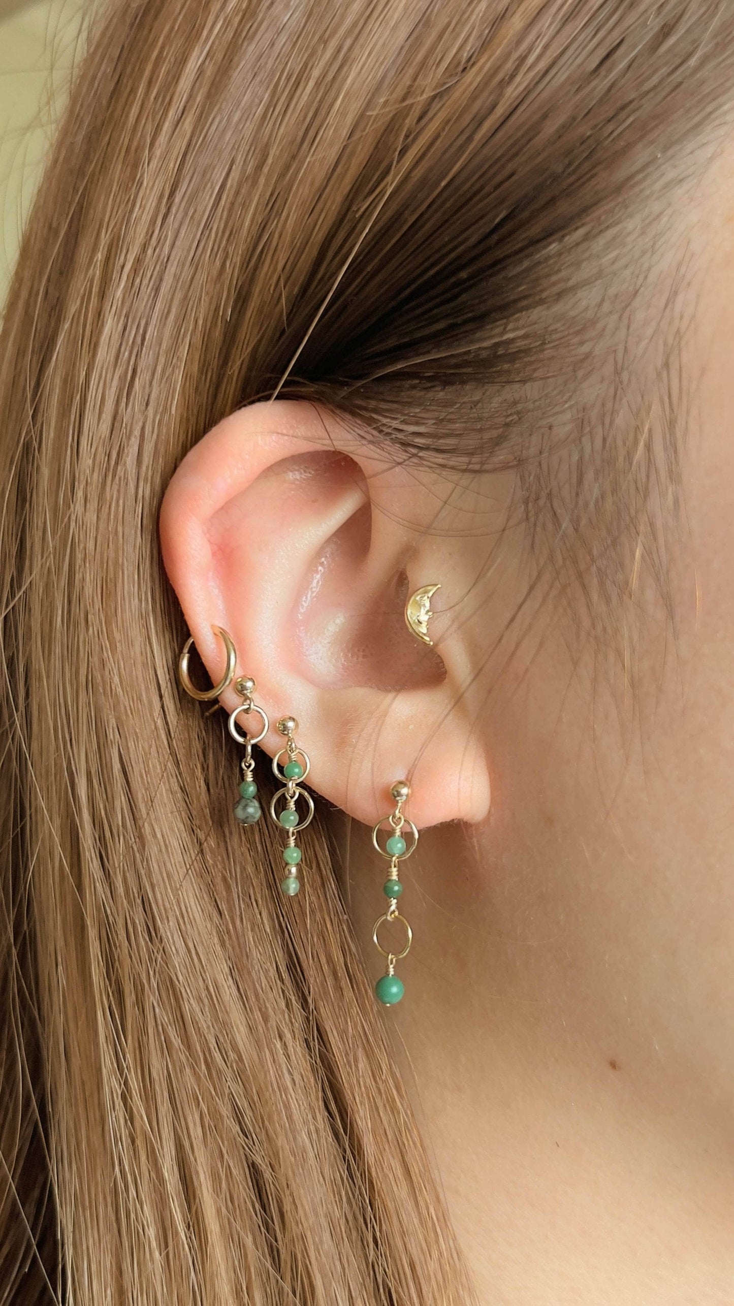 Kissa Green Earrings