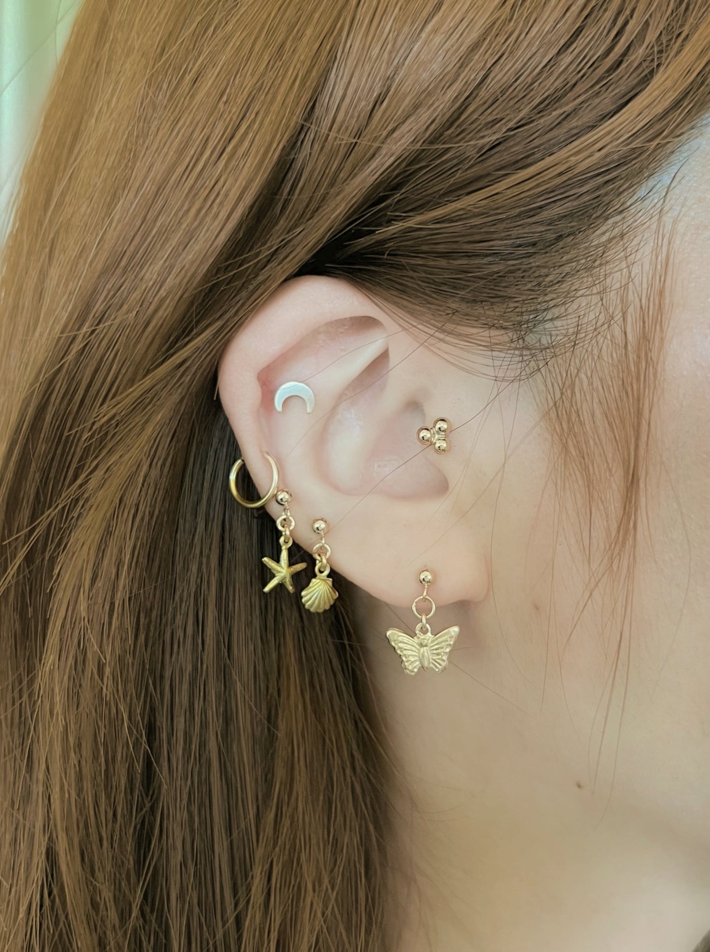 Butterfly Single Ball Stud