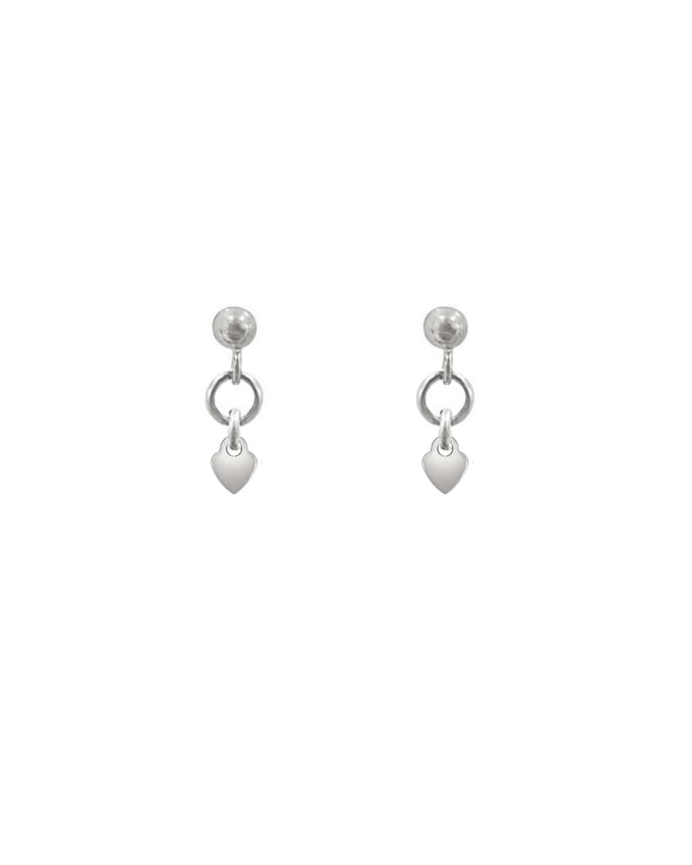 Kalere Heart Ball Stud Earrings