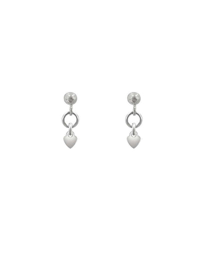 Kalere Heart Ball Stud Earrings