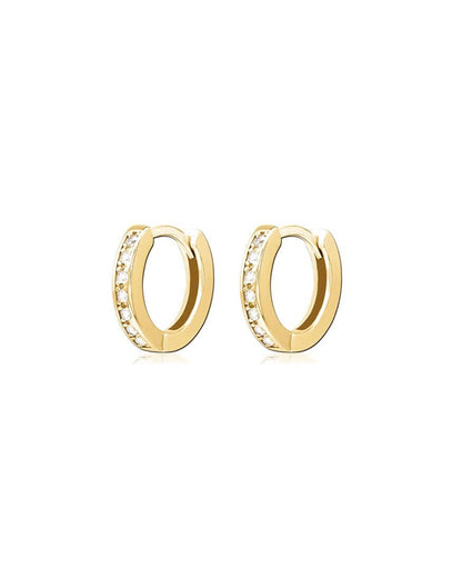 Kinsley Pave Hoop Earrings