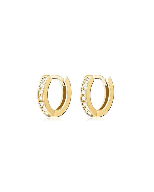 Kinsley Pave Hoop Earrings