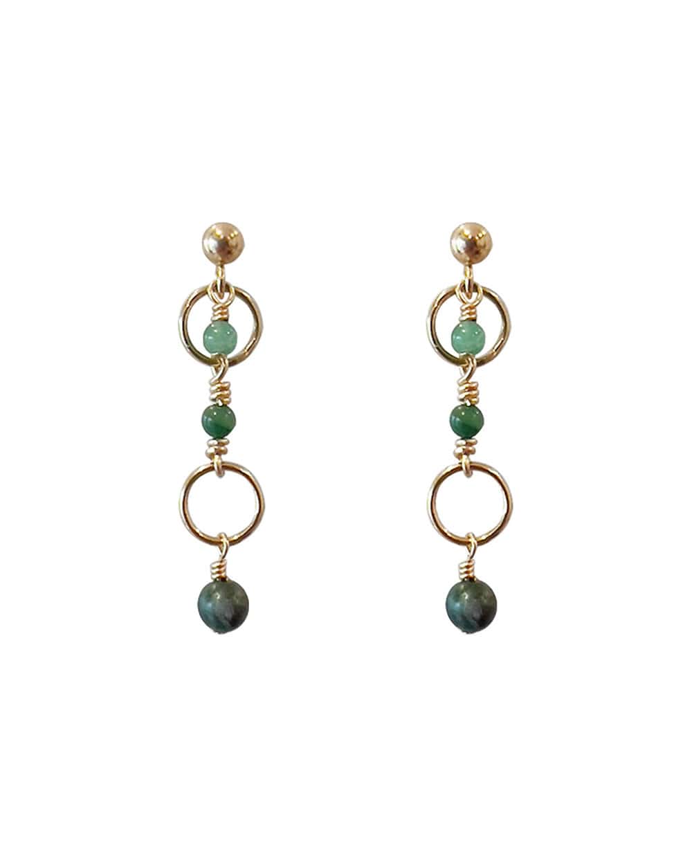 Kissa Green Earrings