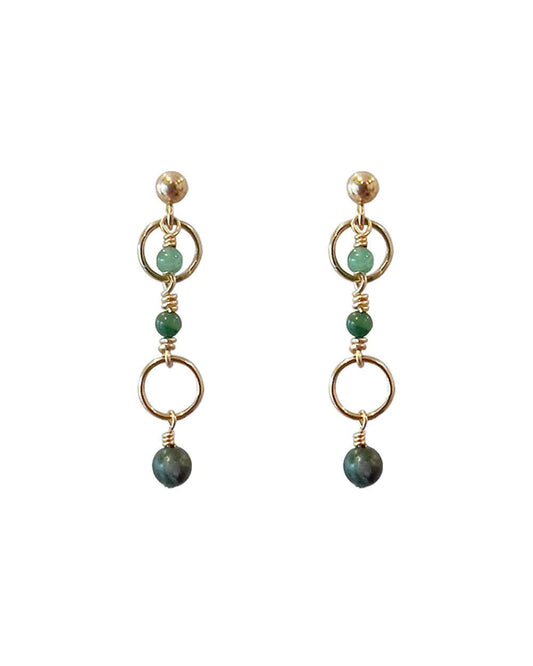 Kissa Green Earrings