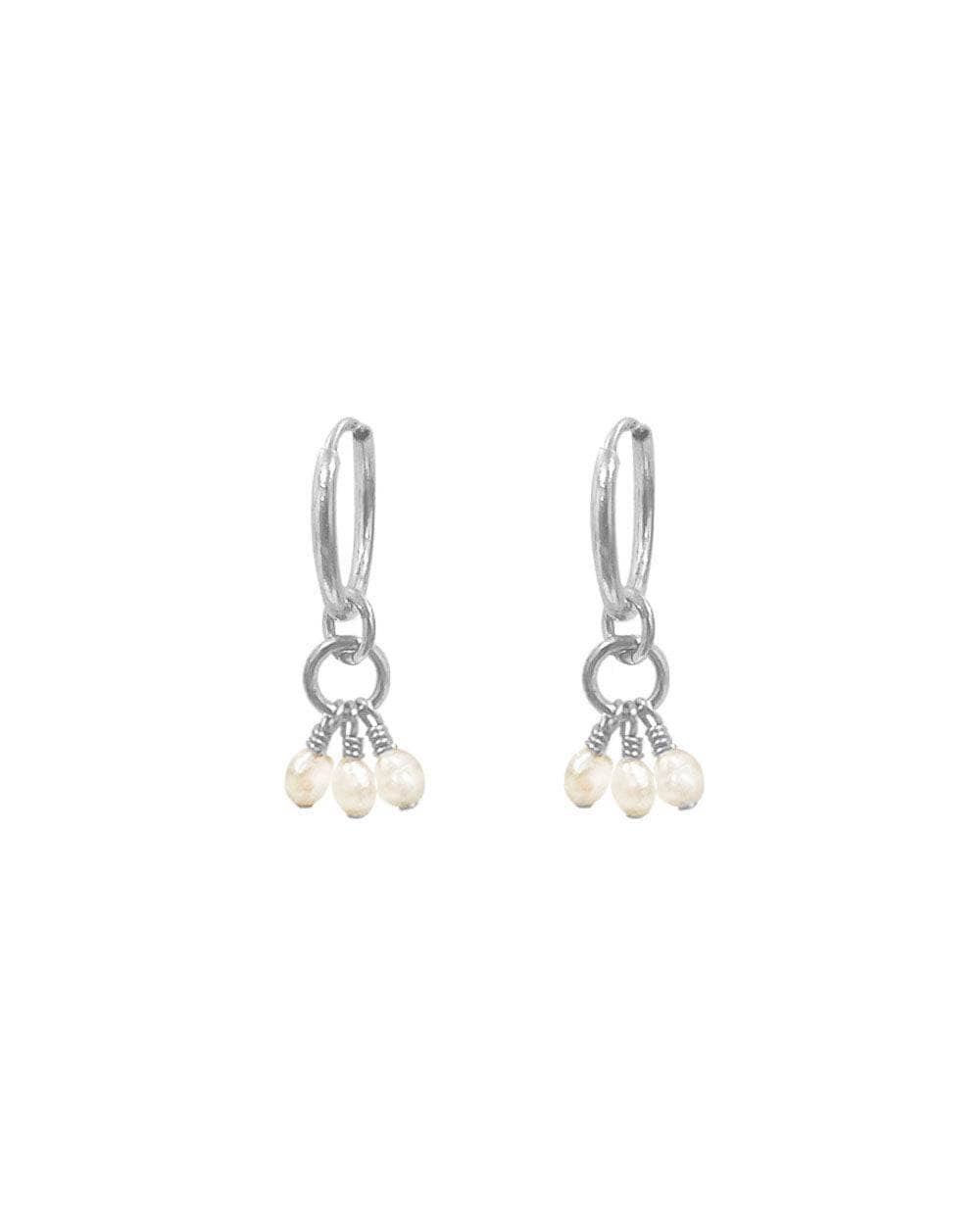 Martina Pearl Mini Hoop Earrings