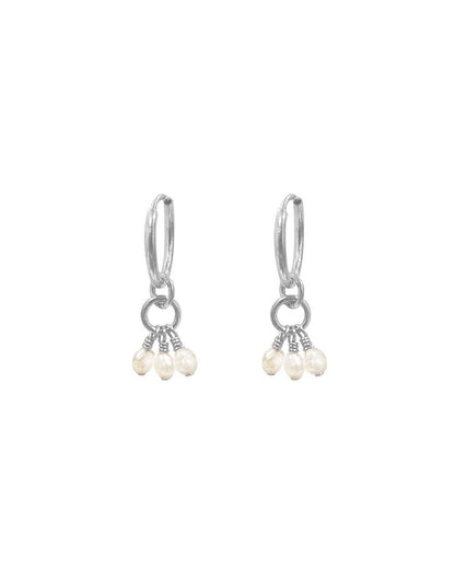 Martina Pearl Mini Hoop Earrings
