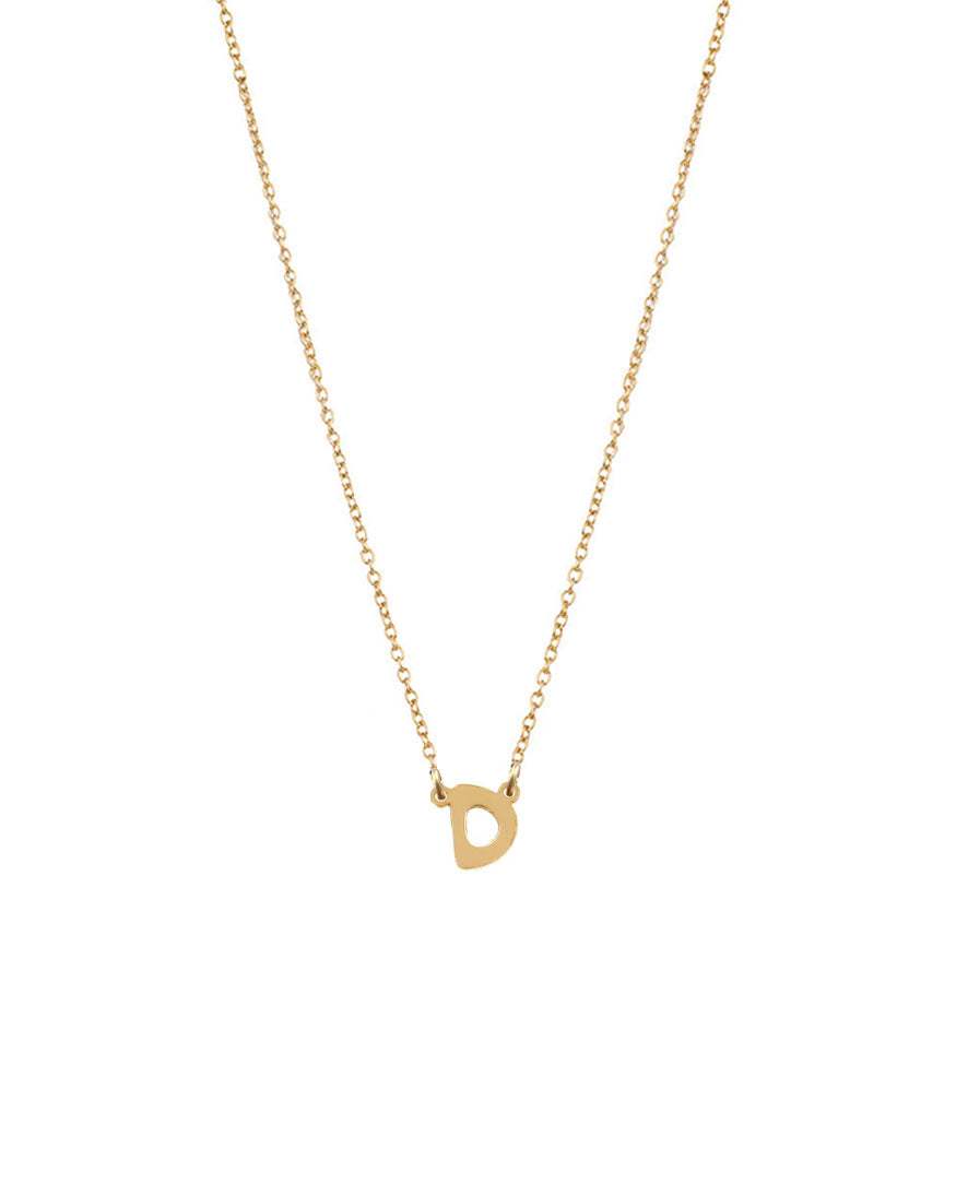 Petite Single Initial Necklace