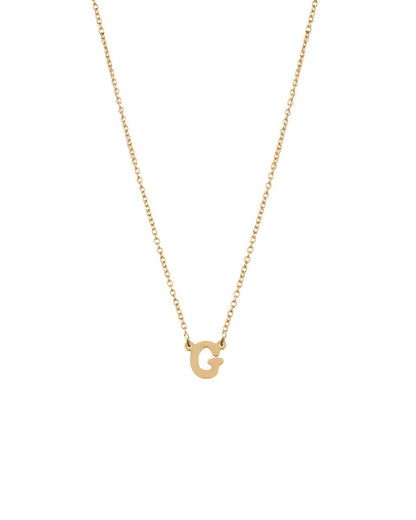 Petite Single Initial Necklace