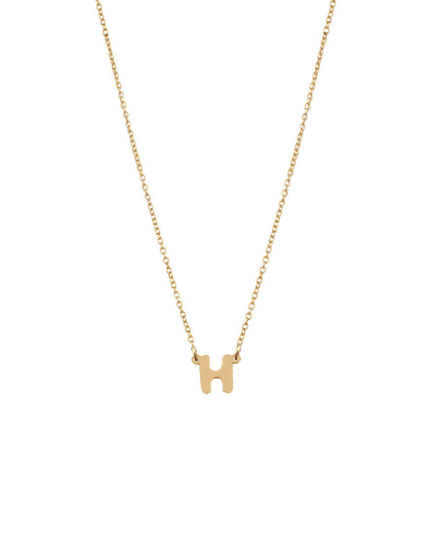 Petite Single Initial Necklace