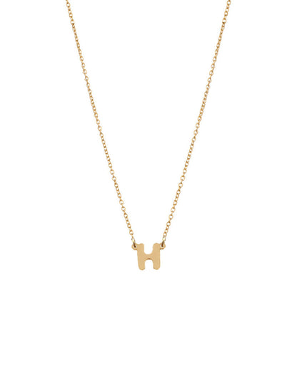 Petite Single Initial Necklace