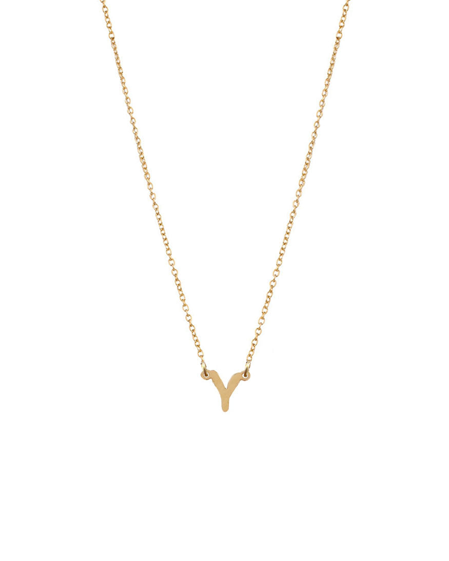 Petite Single Initial Necklace