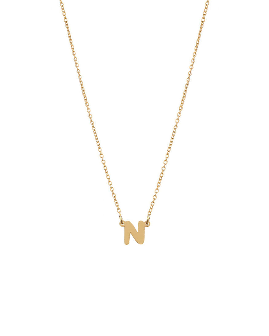 Petite Single Initial Necklace