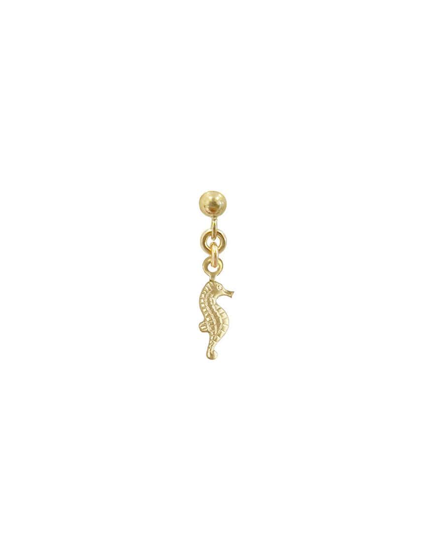 Ariel Seahorse Single Ball Stud
