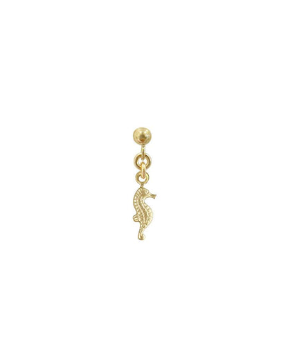 Ariel Seahorse Single Ball Stud