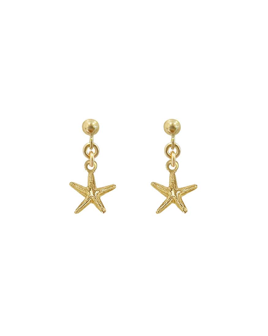 Ariel Starfish Ball Stud Earrings