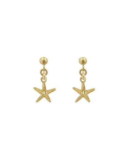 Ariel Starfish Ball Stud Earrings