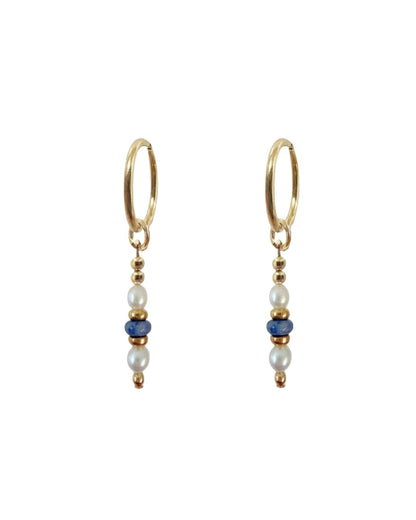 Aurevia Blue Mini hoops THE OHZO BY J