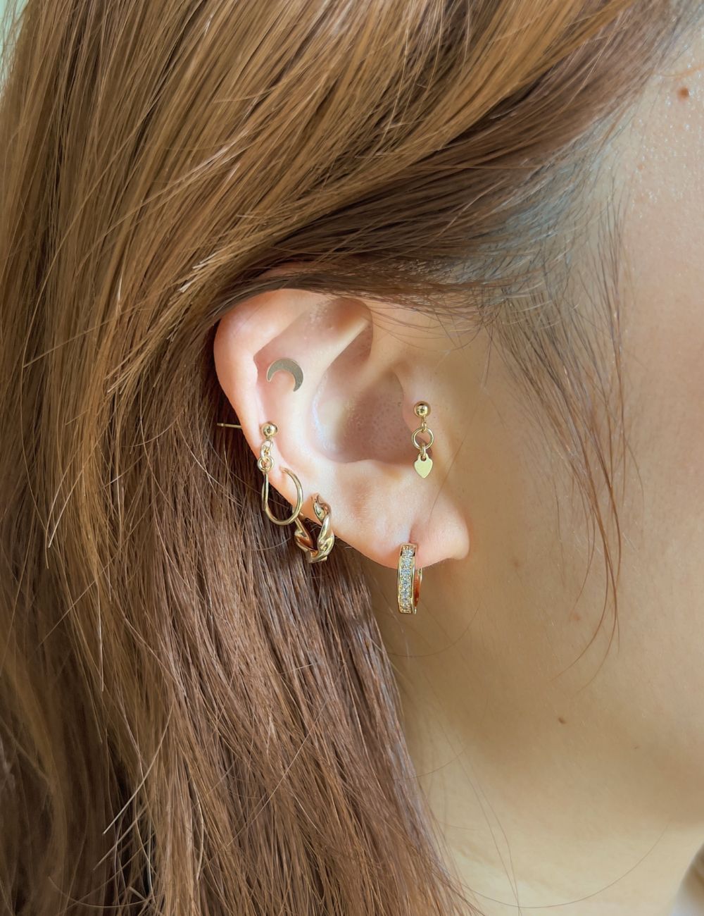 Kinsley Pave Hoop Earrings