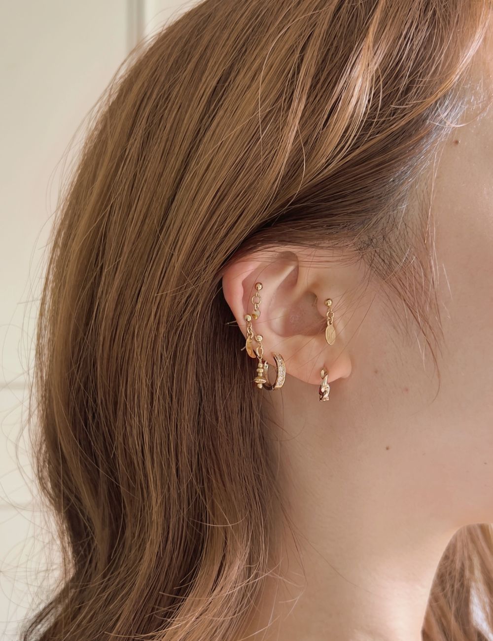 Kinsley Pave Hoop Earrings