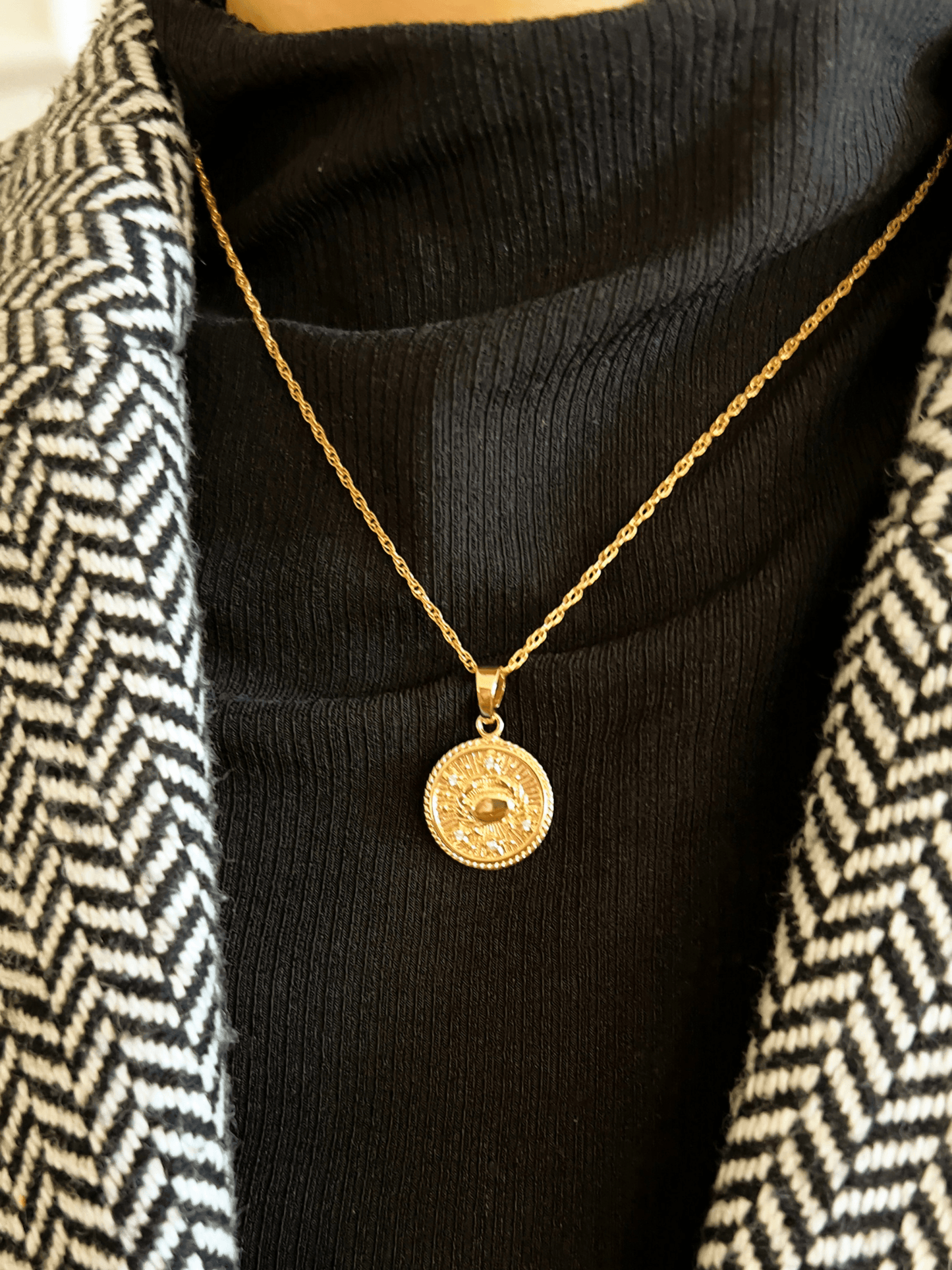 Cancer Zodiac Necklace <br>  JUN 21 - JUL 22